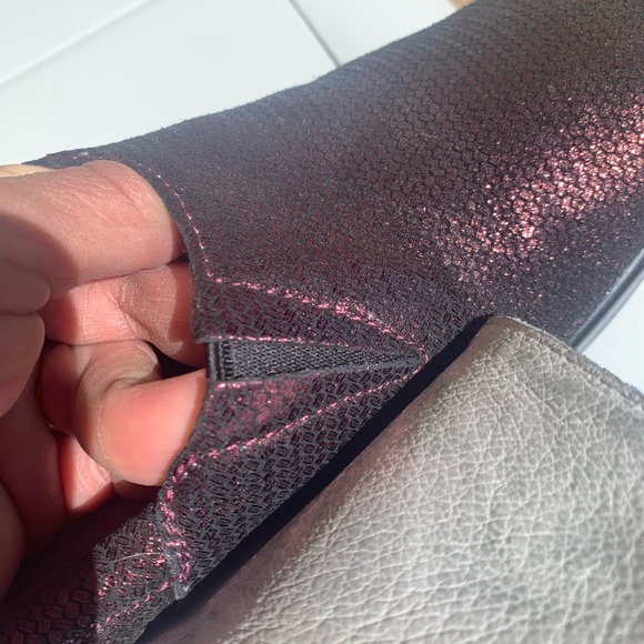 Alegria LAU-869 wine glittery leather shoe size 9 ( European 39) - Picture 13 of 14